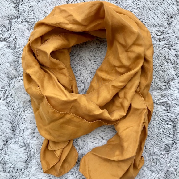 Vintage Accessories - Vintage 60/70’s Mustard Scarf